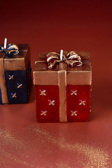 Geschenkbox Feierkerze in Rot, Mitternachtsblau oder Cremeweiß