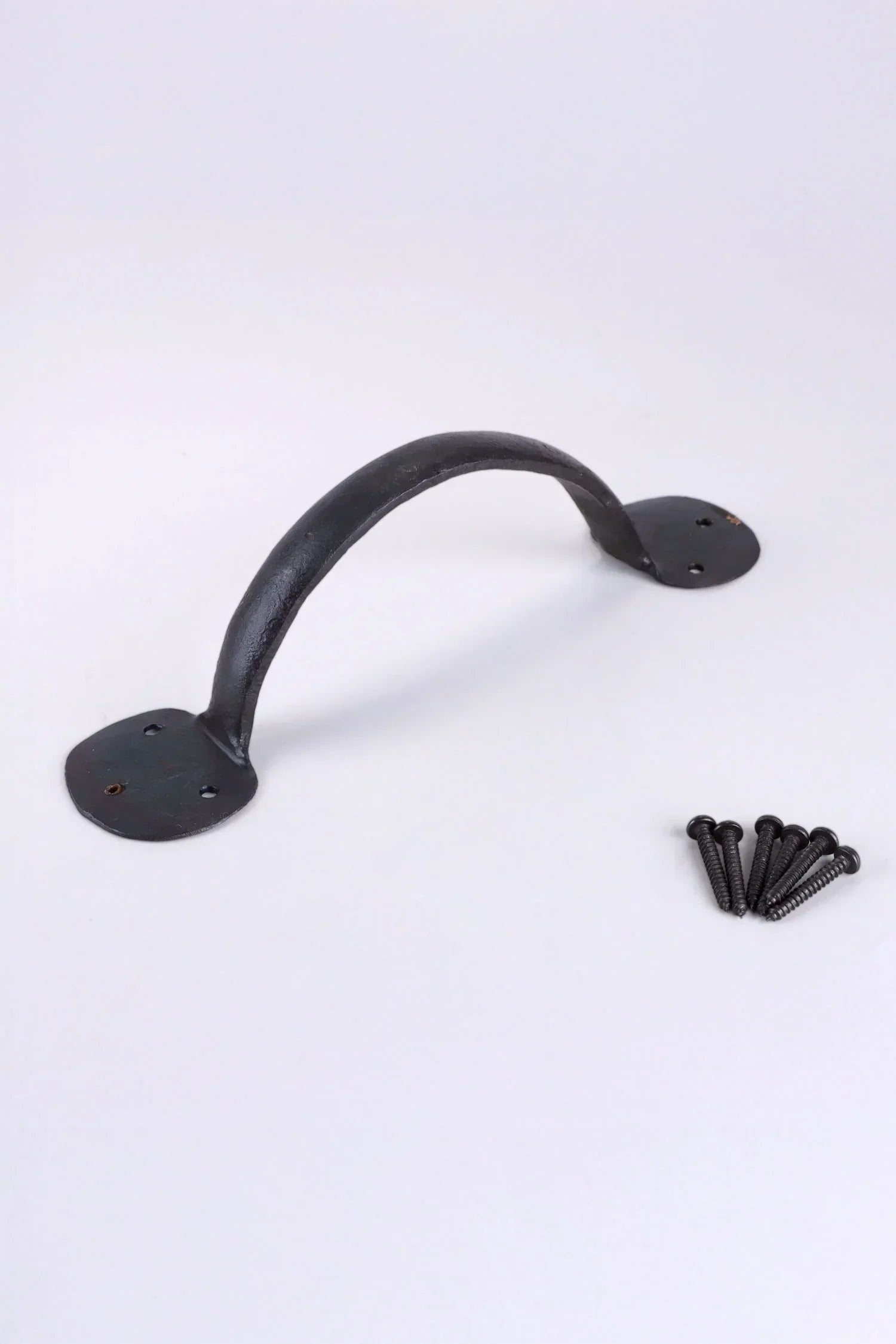 Coinbase Hand-Forged Iron Pull Handle in Beeswax — view 9, G Decor
