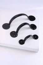 Coinbase Hand-Forged Iron Pull Handle in Black Finish — G Decor