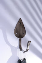 Traditional Teardrop Forged Wall Coat Hook — close-up view, G Decor