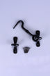 Hand-Forged Hook and Eye Cabin Fastener, Black — lifestyle view, G Decor
