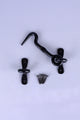 Traditional Forged Hook & Eye Door Latch Black Finish Gate & Cabin Fastener