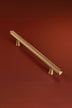 Chelsea Diamond-Knurled Bar Pull, Satin Brass — view 8, G Decor