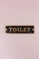 British Pub Black and Brass Raised-Letter Door Sign — view 8, G Decor