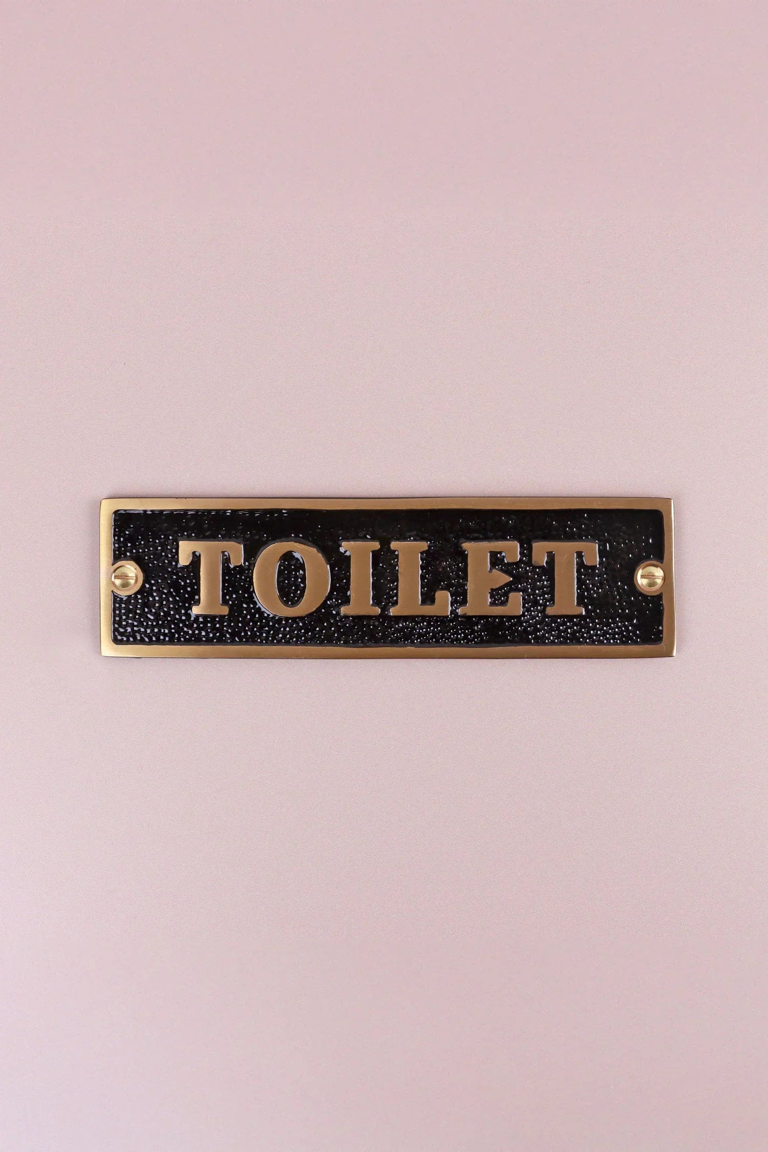 British Pub Black and Brass Raised-Letter Door Sign — view 8, G Decor