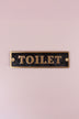 British Pub Black and Brass Raised-Letter Door Sign — view 8, G Decor