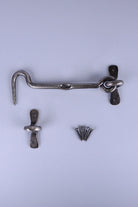 Hand-Forged Hook and Eye Cabin Fastener, Pewter — view 5, G Decor