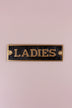 British Pub Black and Brass Raised-Letter Door Sign — view 9, G Decor