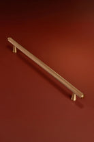 Chelsea Diamond-Knurled Bar Pull, Satin Brass — view 10, G Decor