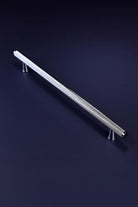 Chelsea Diamond-Knurled Brass Bar Pull Handle in Polished Chrome — view 10, G Decor