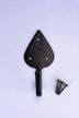 Traditional Teardrop Forged Wall Coat Hook Black, Beeswax or Pewter Finish