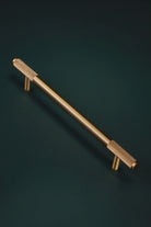 Mayfair Knurled Brass Bar Pull, Satin Brass — view 11, G Decor