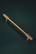 Mayfair Knurled Brass Bar Pull, Satin Brass — view 11, G Decor