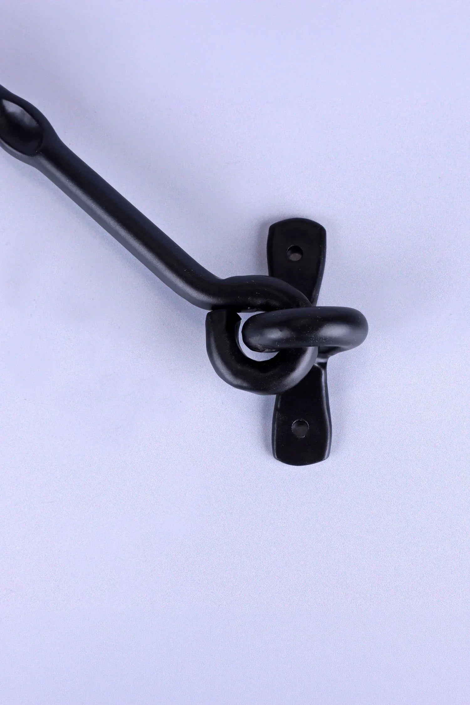 Hand-Forged Hook and Eye Cabin Fastener, Black — view 8, G Decor