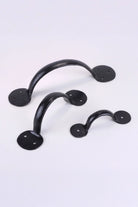 Coinbase Hand-Forged Iron Pull Handle in Black — alternate view, G Decor