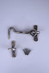 Hand-Forged Hook and Eye Cabin Fastener, Pewter — lifestyle view, G Decor