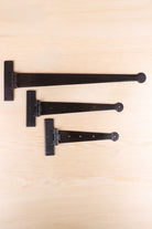 9 12 or 18 inch hand-forged T hinges multipack