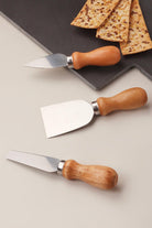 A set of 3 Cheese Knives and Board - G Decor