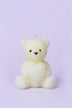 Adorable Soy Wax Teddy Bear with Shiny Heart Candles - G Decor