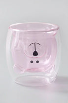 Adorable Teddy Bear Double-Walled Glass Cute & Insulated Drinkware - G Decor