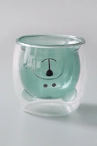 Adorable Teddy Bear Double-Walled Glass Cute & Insulated Drinkware - G Decor
