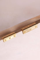 Butt hinge in aged brass