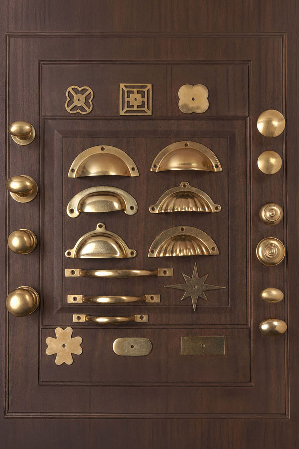 Aged Brass Cabinet Knobs, Cup Pulls, D Handles & Backplates — Build Your Own Set