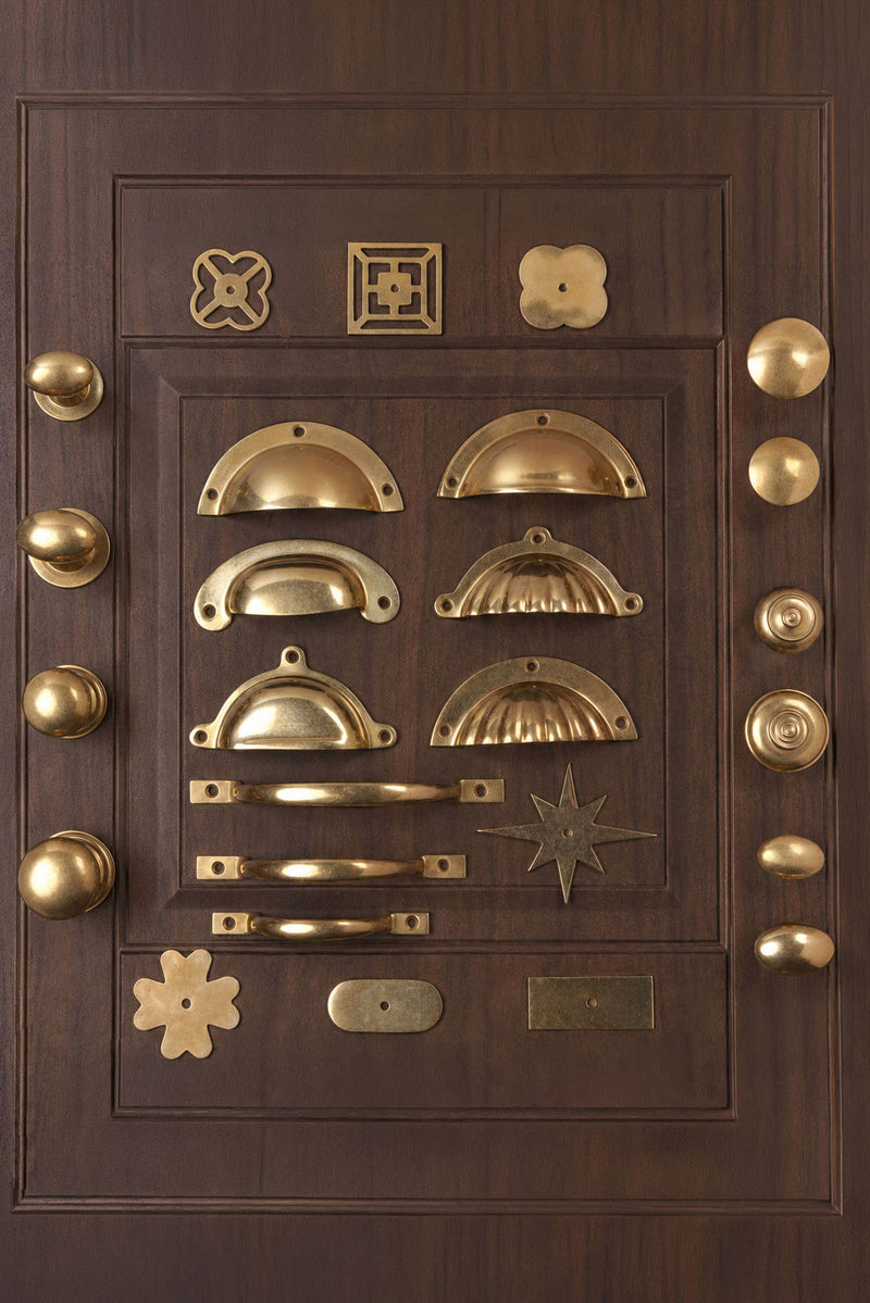 Aged Brass Cabinet Knobs, Cup Pulls, D Handles & Backplates — Build Your Own Set