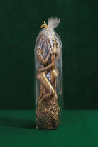 Amore Lovers Embrace Romantic Bronze Gold 3D Figure Pillar Candle - G Decor