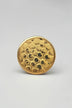 Antique Brass Honeywax Round Pull Knobs with Intricate Detailing - G Decor