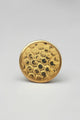 Antique Brass Honeywax Round Pull Knobs with Intricate Detailing - G Decor