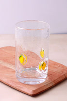 Berry and Bow Bubble Glasses Handmade Drinkware — lifestyle view, G Decor