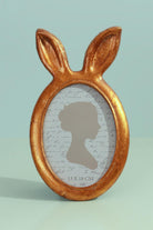 Bunny Ear Elegance Gold Oval Photo Frames - G Decor