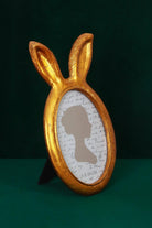 Bunny Ear Elegance Gold Oval Photo Frames - G Decor