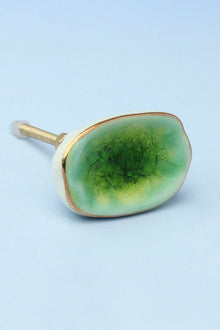 Capri Hand-Painted Ceramic Cabinet Knob