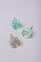 Cascadia Aurora glass crackle cabinet knob multipack