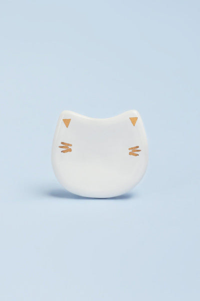 Gdecorstore Door Knobs & Handles White Cat Cabinet Door Pull Knobs In White Or Blue Finish