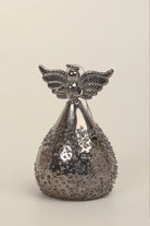 Celestia Glass Light-Up Angel Ornament in Golden Glow or Silver Sparkle — view 6, G Decor