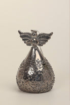 Celestia Glass Light-Up Angel Ornament Golden Glow & Silver Sparkle Designs - G Decor