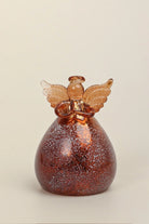 Celestia Glass Light-Up Angel Ornament in Golden Glow or Silver Sparkle — view 7, G Decor