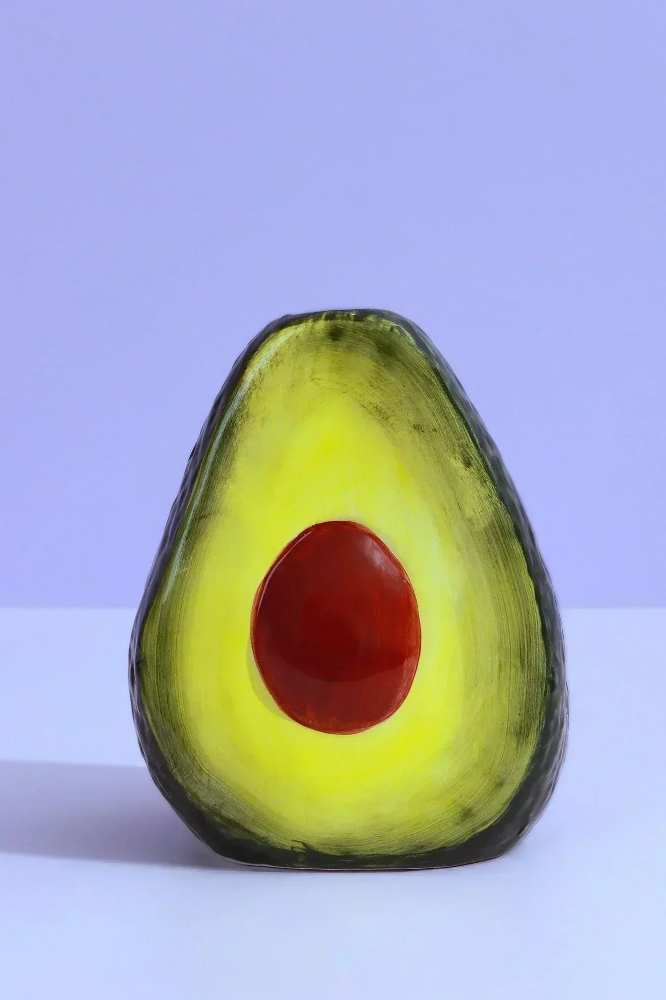 Hand-Painted Avocado Ceramic Vase — alternate view, G Decor