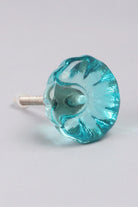 Crystal Glass Flower Torus Cabinet Knob — view 7, G Decor