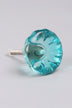 Crystal Glass Flower Torus Pull Knob - G Decor