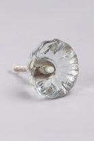 Crystal Glass Flower Torus Cabinet Knob — view 9, G Decor
