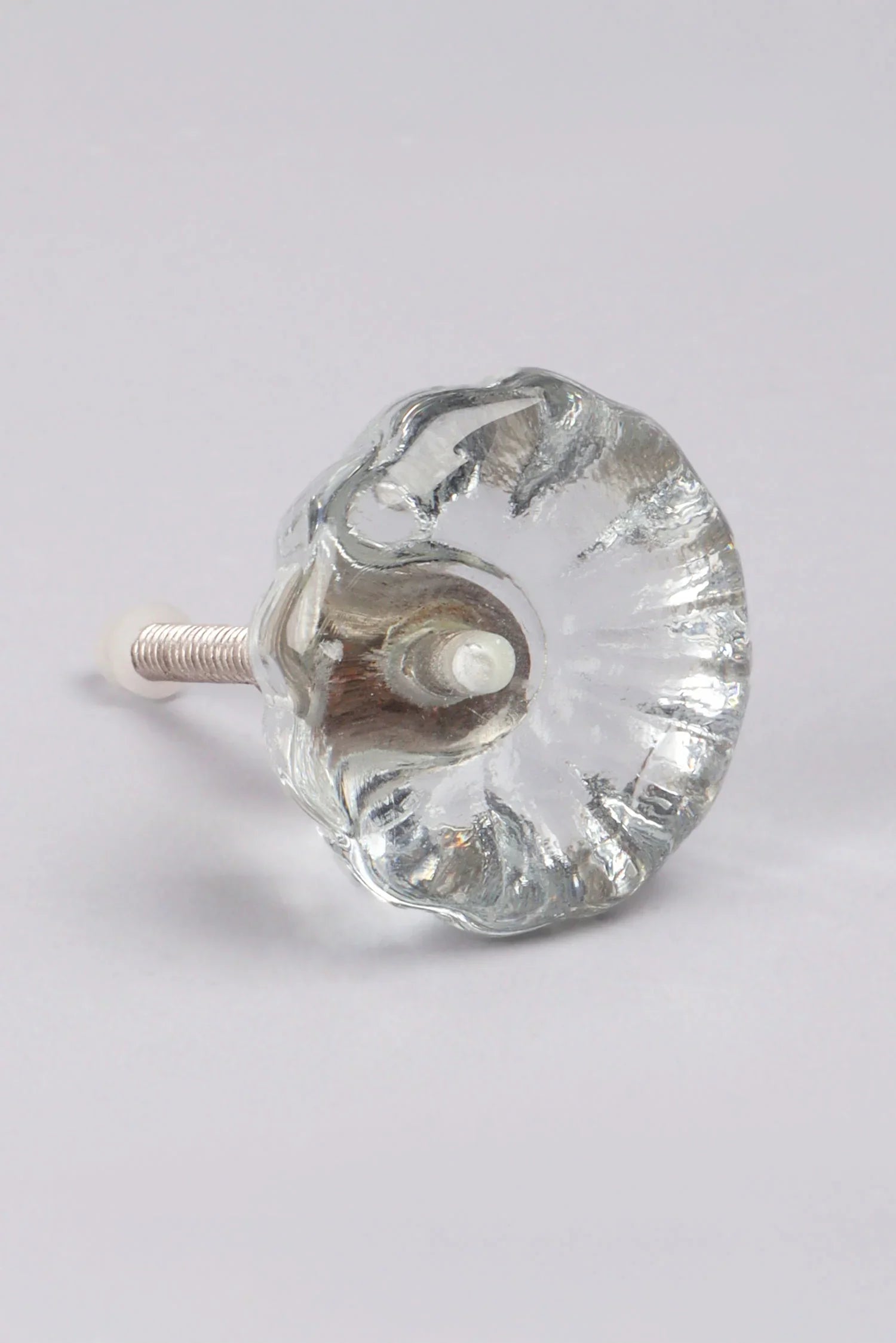Crystal Glass Flower Torus Pull Knob - G Decor