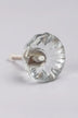 Crystal Glass Flower Torus Pull Knob - G Decor