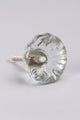 Crystal Glass Flower Torus Pull Knob - G Decor