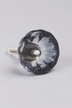 Crystal Glass Flower Torus Cabinet Knob — view 8, G Decor