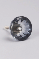 Crystal Glass Flower Torus Pull Knob - G Decor
