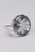 Crystal Glass Flower Torus Pull Knob - G Decor